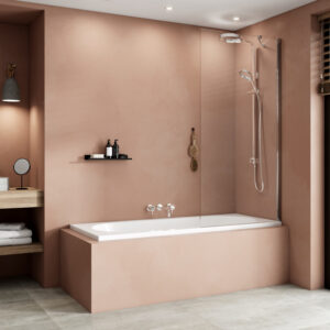 Ultimate 10 700mm Bath Screen Glass Panel Only