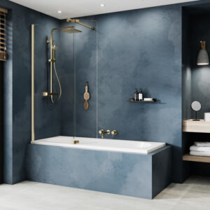 Ultimate Fold Away Left Hand Deflector Panel - Brushed Gold