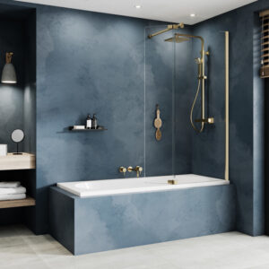 Ultimate Fold Away Right Hand Deflector Panel - Brushed Gold