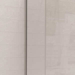 Kudos Ultimate Bathscreen Wall Post Kit - Brushed Nickel