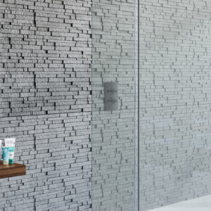 Kudos Ultimate Hinged Deflector Panel 300mm - Right Hand - 10mm Glass