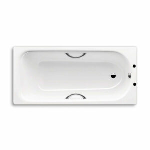 Kaldewei Saniform Plus 1700 x 700mm Bath - White - 2 Tap Hole - Twin Grip (excl. feet & grips)