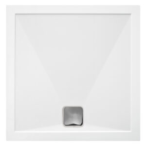 Traymate Elementary Anti-Slip 800 x 800mm Tray & Waste - White