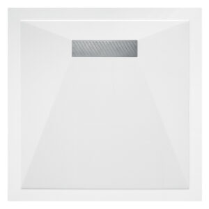 Traymate Linear 1000 x 1000mm Tray & Waste - White