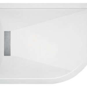 Traymate Linear 1200 x 900mm Right Hand Quad Tray & Waste - White