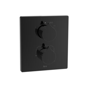 Roca Insignia Built-In 2 Ways Thermostatic Bath Shower Mixer - Titanium Black (inc. Roca box)