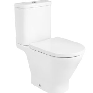 Roca The Gap Round Close Coupled WC (Open Back) Set