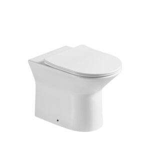 Artesan Annabel Round Rimless Back To Wall Pan - White (excl. concealed cistern)