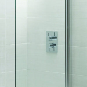 Artesan Hapi6 Single Bath Screen - 800mm - Polished Silver