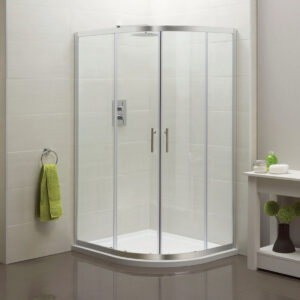 Artesan Hapi6 1200 x 900mm Double Quadrant Door - Polished Silver