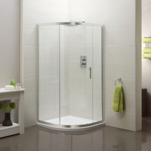 Artesan Hapi6 1200 x 900mm Single Offset Quadrant Door - Polished Silver