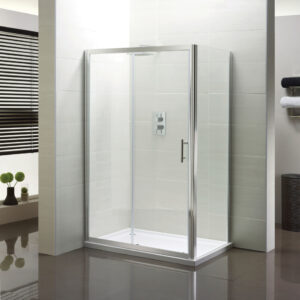 Artesan Hapi6 1100mm Sliding Door - Polished Silver
