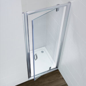 Artesan Hapi8 760mm Pivot Door - Polished Silver
