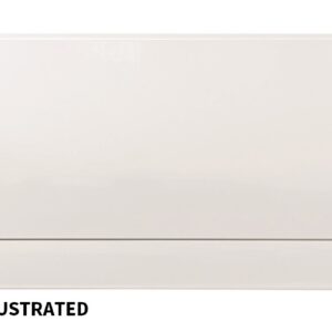 Acrylic Bath End Panel 800mm - White