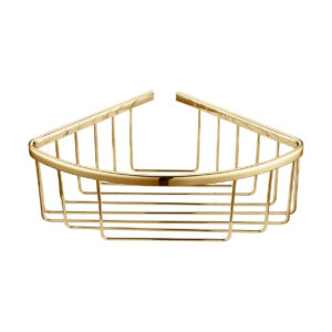 Bedgebury Deep Corner Basket - Brushed Brass