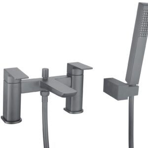 Bedgebury Bath Shower Mixer - Gunmetal Grey