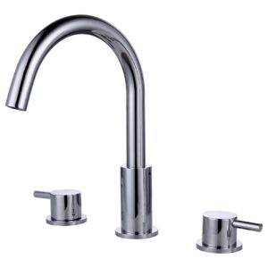 Bewl Deck Mounted 3TH Basin Mixer - Chrome