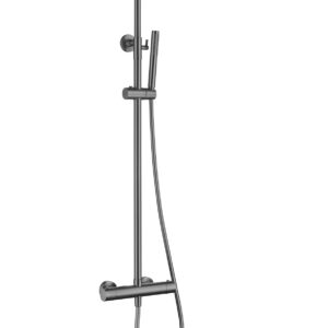 Bewl Round Thermostatic Shower Valve & Kit - Gunmetal Grey