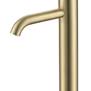 Bewl Tall Basin Mixer - Brushed Brass