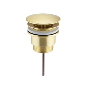 Free Flow Basin Waste Large Cap - Brushed Brass