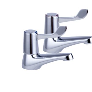 Lever Basin Taps - Chrome