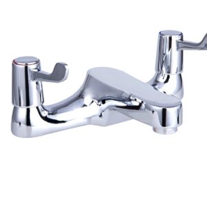 Lever Deck Mounted Bath Filler - Chrome