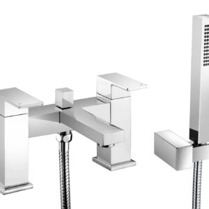 Lamberhurst Deck Mounted Bath Shower Mixer - Chrome