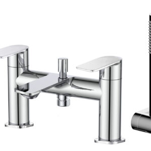 Langton Deck Mounted Bath Shower Mixer- Chrome