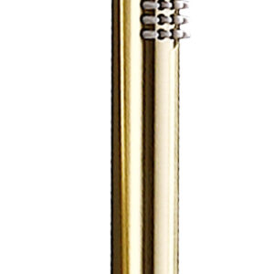 Bewl Round Pencil Handset - Brushed Brass