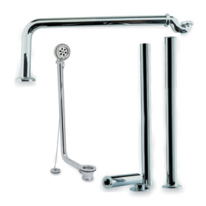 Roll Top Bath Kit - Chrome
