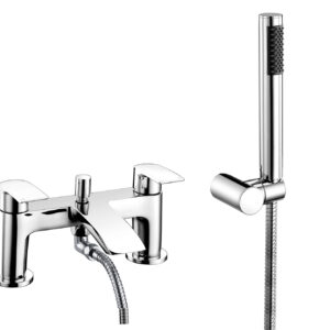 Speldhurst Deck Mounted Bath Shower Mixer - Chrome