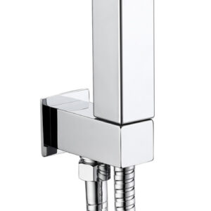 Bedgebury Square Shower Handset inc Wall Bracket & Hose - Chrome