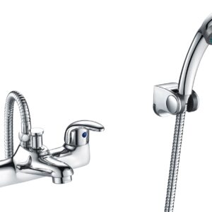 Yalding Deck Mounted Bath Shower Mixer - Chrome