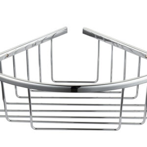 Bedgebury Deep Corner Basket - Chrome