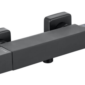 Bedgebury Square Thermostatic Bar Valve - Black