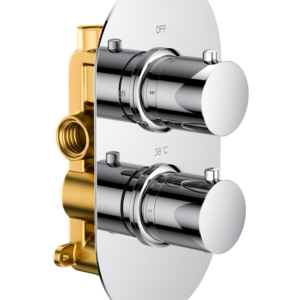 Bewl Single Outlet - Two Controls - Concealed Thermostatic Valve - Chrome