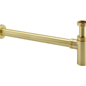 Round Basin Bottle Trap 400mm - Brushed Brass BT02BB