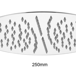 Bewl Round Slim Shower Head 250mm - Chrome