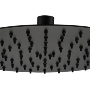 Bewl Round Slim Shower Head 250mm - Black