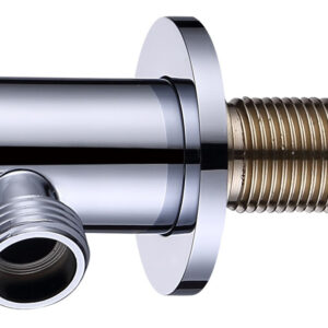 Bewl Round Wall Bracket Elbow - Chrome ~