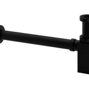 Square Basin Bottle Trap 320mm - Matt Black
