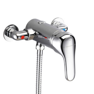 Single Lever Thermostatic Shower Mixer Valve - Chrome ~