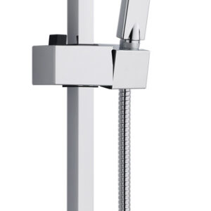 Bedgebury Square Riser Rail Kit - Chrome