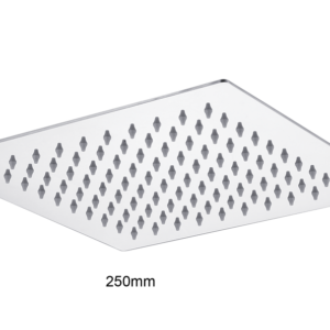 Bedgebury Square Slim Shower Head 250mm - Chrome