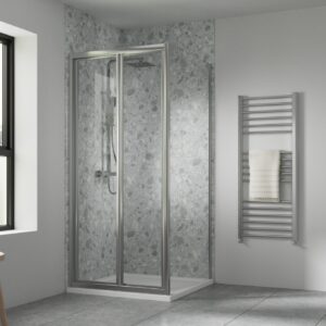 Artesan Hapi6 v2 800mm Bi-fold Door - Polished Silver
