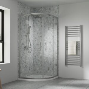 Artesan Hapi6 v2 800mm Double Door Quadrant - Polished Silver