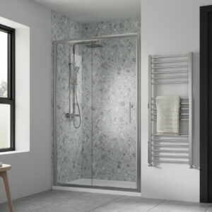 Artesan Hapi6 v2 1200mm Sliding Door - Polished Silver