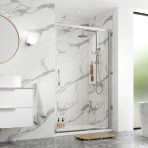 Hapi8 v2 1200mm Sliding Door - Polished Silver