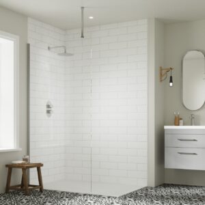 Hapi8 Wetroom 1400mm Glass Panel Only - Clear (Excl. profile)