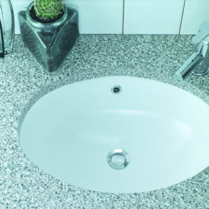 Base 560mm Under Counter Basin - White (Excl. undercounter brackets)